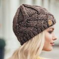 【HOT】 Autumn Winter Fashion Knitted Beanies For Women Girls Thermal Windproof Hat Crochet Skullies Wool Hat Skiing Beanie Street Caps. 