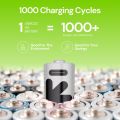 Uniross USB-C AA 1.5V 2400 mWh / 1500 mAh Rechargeable Battery (Pack 4). 