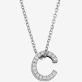 Silver Stainless Steel Alphabet Necklace/Locket/Pendants for Girls & Women with Chain - A to Z Your Name Alphabets. 