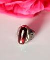 Silver Ring with  purple stone for Gents boys men high quality. 