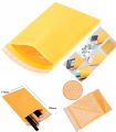 2pcs Bubble Padded Envelope 17x25cm Yellow Kraft Bag Mailers. 