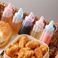 4PCS Mini BBQ Squeeze Bottle Sauce Bottles Ketchup Mustard Condiment Dispenser Mystic. 