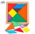 High Quality Children Toy Geometry Wooden Jigsaw Puzzle Tangram Puzzle Made Of Wood Educational Toys for Kids. 