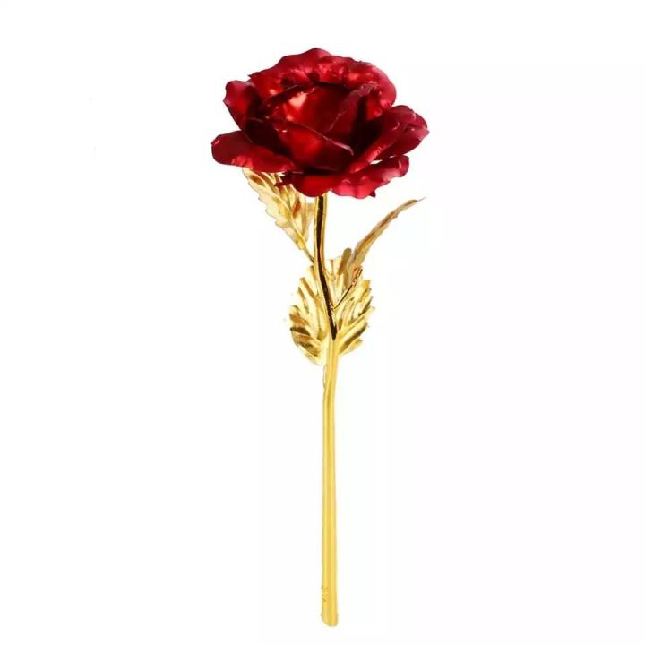 Gold%20Plated%20Golden%20Rose%20Flower%20Present%20Wedding%20Party%20Decoration%20Artificial%2024K%20Rose%20Romantic%20-%20Image%204