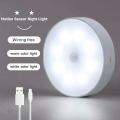 Motion Sensor Light for Cabinet, Human Body Induction Wireless Chargeable Magnet Wall Lamp for Bedroom, Stairs, Indoor, Outdoor, Cabinet, Kitchen, and Bedroom. 