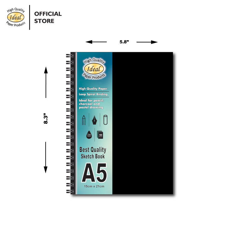Sketch Book - A4 & A5 Size - 50 Sheets - 130g Paper