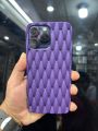 NEW WOOVEN CASE Breathable Matte Silicone Soft Grid Case for Iphone 11 pro max /12 pro max /13 pro max /14 pro max /15 pro /15 pro max Full Protection Case Elegant Anti-Scratch Case Cover. 