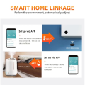 Multi-Functional Graffiti Smart WiFIi Temperature Humidity Sensor Portable House Smart Linkage Sensor Durable. 