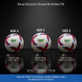 Sialkot Prime Football – Waterproof Size 5 PU Leather Hand-Stitched Match & Training Ball | Official Sialkot Soccer Ball for Kids & Adults. 
