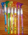 Pack of 4 Non Sharpening Pencils with Cap Translucent Pencils Stacking Point Pencils for Kids Stackable Pencils - Multicolor. 