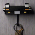 Wall-mounted antique key hook, classic style, Miata Red. 