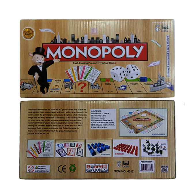 Monopoly Board Game 4012 Made in Pakistan