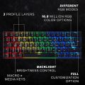 HK GAMING GK61 Mechanical Gaming Keyboard - 61 Keys Multi Color RGB Illuminated LED Backlit Wired Programmable for PC/Mac Gamer Tactile (Gateron Optical Brown). 