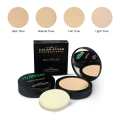 Color Stage Compact Powder Oil Control Face Powder Long Lasting Pressed Powder Makeup Cover Base Powder SPF15+ ( 4 Shades ). 