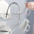 2-Layer Dish Drainer/ Plate Holder - Stainless Steel. 