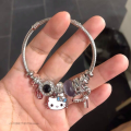 Sanrio Hello Kitty New Bracelets Cartoon KT Bangles Women Accessories Luxury Chains Y2k Girls Fashion Bracelets Girlfriend Gift Left Bank. 