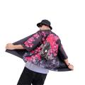 【BestGO】LumiParty Women Men Cardigan Tops Vintage Ukiyo-E Pattern Loose Sleeve Cotton Shirts. 