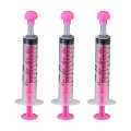 Oral children's feeding device, food grade material, needle free syringe, with lid syringe. 