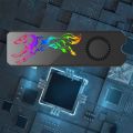 M 2 SSD Heatsink Cooler 5V ARGB M.2 2280 NVMe SSD Heat Sink Radiator Cooling Fan Thermal Pad. 