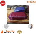 single Razai and blanket parachute storage bags in multicolor. 