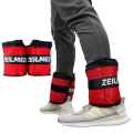 ANKLE WEIGHTS 2 KG x 2 KG = 4 KG, Adjustable Pair Weight Ankle wrist Strap Leg Strength Resistance Bands for Speed Training Running Exercise Workout Fitness Band. 