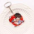 New Design KPOP Bangtan Boys JK And V Cute Characters Keychain Pendant Chain Cartoon Accessories Keyrings Fans Jewelry 2021. 