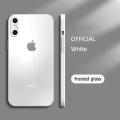 White frosted glass Case iPhone Xs Max XR cases iPhone X Xs Cover ix. 