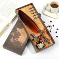 1 Set Retro Writing Pen Vintage Calligraphy Feather Dip Pen Writing Ink Set Podazz. 