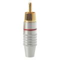 Adapter Audio Coaxial Cable Connector RCA Plug seamless 10 pcs ， audio RCA connector. 