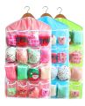 Universal Cupboard Hanging Storage Organizer Transparent Wall Hanging Bag for Socks, Jewelry, Ties, Underwear, Sunglasses, Bra, Stationary, Stitching Tools - Closet Storage Tidy Organizer 16 Pockets (Multicolor). 