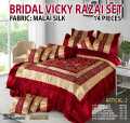 14 pieces bridal fancy vicky razai set export quality. 