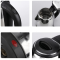 Portable stainless steel electric kettle for the kitchen. 