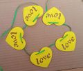 10 pcs - yellow mayo mehndi love Heart holo Curtain Non-woven Garland Flags Banner mehndi mayo Decoration Party Supplies Bunting. 