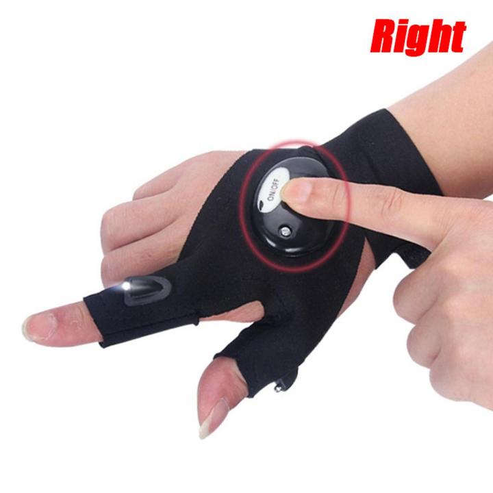 LED Flashlights Gloves Cool Gifts Outdoor Flashlight Gloves Fishing Camping Tool