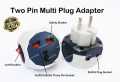 Universal Multi Plug Adapter Travel Adapter, Two pin socket Button, 3 Pin US, UK converter to EU Plug Conversion Adapter Highly Durable Multi Socket. 