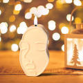 Customized Keychain 3D Face Shape Silicone Candle & Soap Molds For Women, Men, Kids - Durable Resin Casting Clay Mold For Soaps, Candles, Cakes Serving Board Resin Mold. 