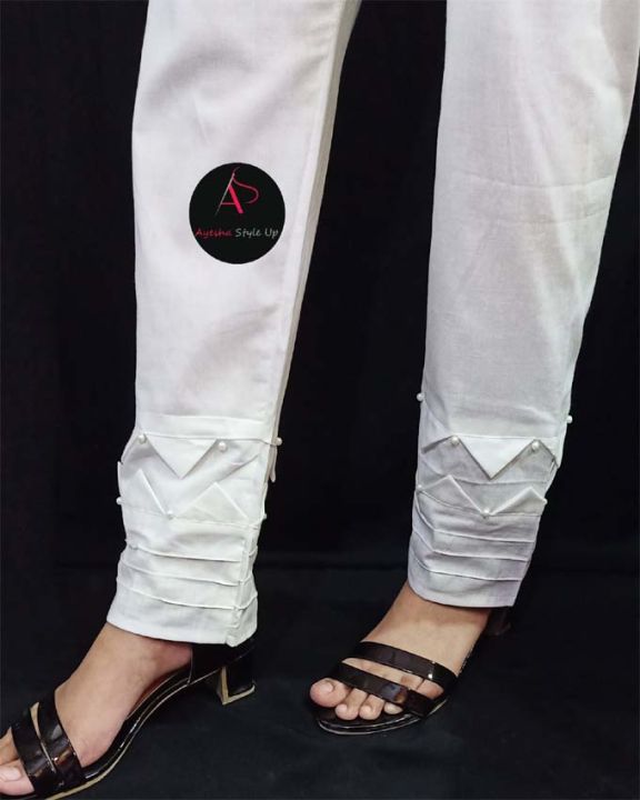 Cotton%20Trousers%20for%20Women%20&%20Girls%20-%20Plain,%20Comfortable,%20Elastic%20Waist%20Cotton%20Trousers%20For%20Women%20Ladies%20Girls%20Stitched%20with%20Stylish%20Bottom%20Design%20-%20Image%209