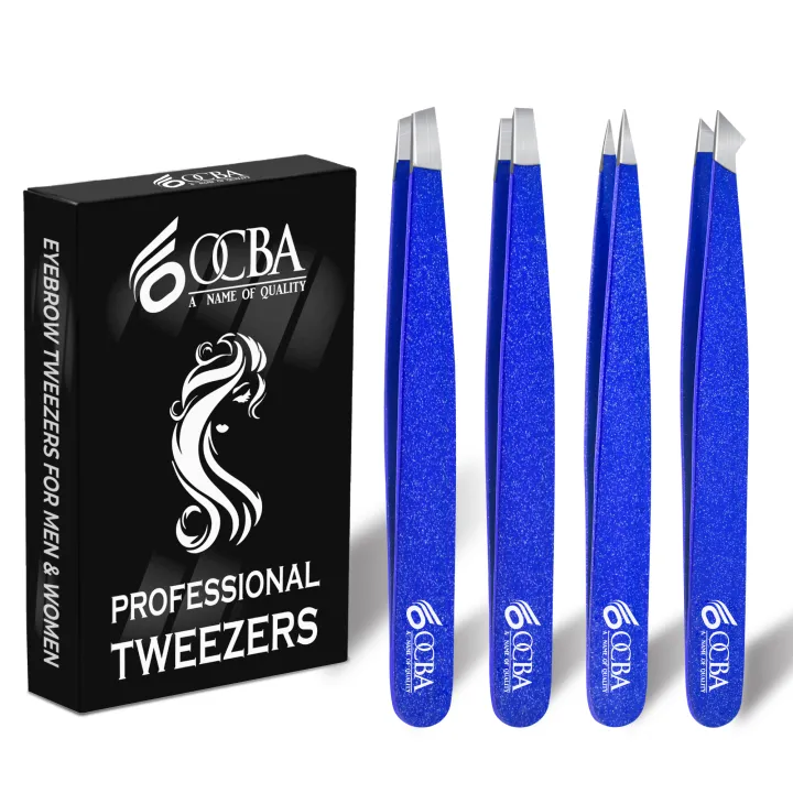 OCBA%20Eyebrow%20Tweezers%20Set%20Pack%20of%204%20%20Precision%20Beauty%20Tools%20in%20Blue,%20Silver,%20Red%20&%20Black,%20Stainless%20Steel%20for%20Facial%20Hair%20Removal%20&%20Grooming%20for%20Women%20&%20Men%20-%20Image%2010