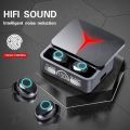 M90 Pro Wireless Bluetooth 5.2 Earbuds Touch Control Earphones LED Display Headset 9D HiFi Quality Wireless Airpods with Power Bank. 