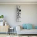 3D Wooden Tree Wall Art Decor 4 Pieces Black High Quality Gift Ideas Modern Nature Home Office Décor I Wall art I Wall art I Wall art for room decoration I Wall art for room I Wall art for bedroom - Customize Tree Frame. 