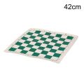 42cm x 42cm Chess board for children's educational games green & white color. 