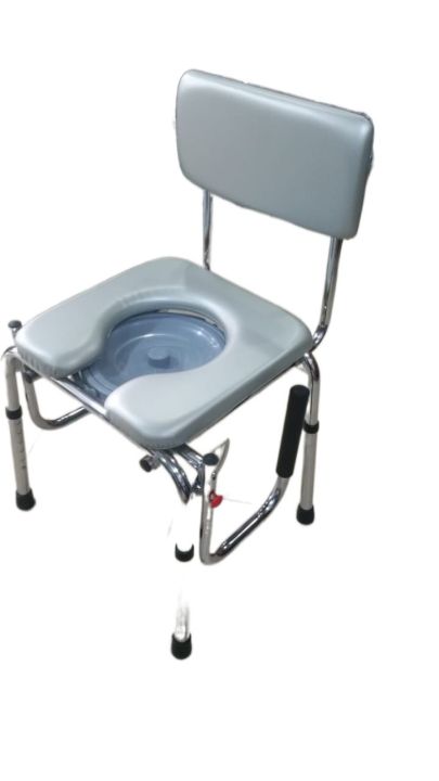 Extra%20height%20Commode%20Chair%20with%20Flip-down%20armrest%20and%20steel%20chrome%20frame%20for%20patients%20and%20old%20people%20-%20Image%203