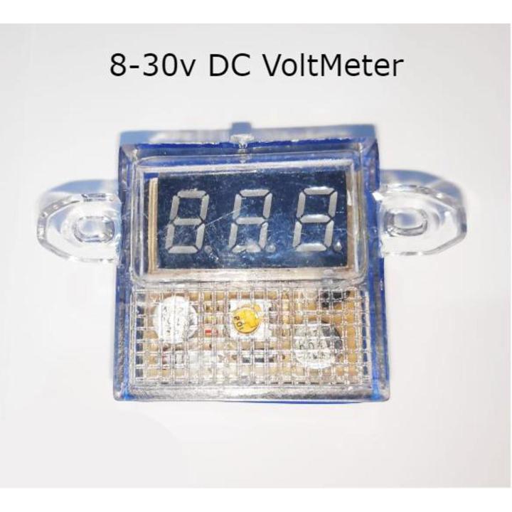 DC VOLTMETER RANGE 8 30V LED DIGITAL VOLTAGE PANEL METER Shopikbuzz