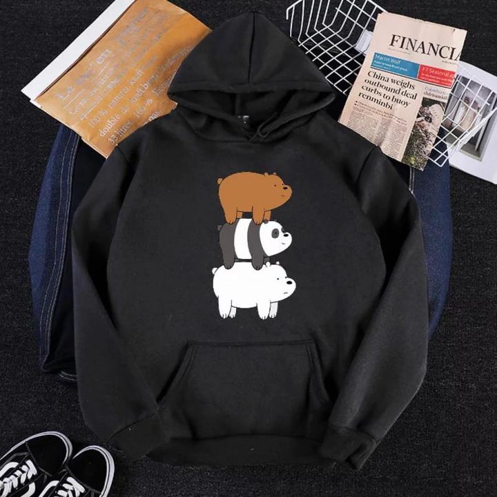 Lazada Hoodie Bare Bears Bare Bears Fleece Full Sleeves Pull Over