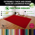 Natural Woolen Carpets and Rugs made of pure Wool for Living Room Rug, Dimension 3' x 5' / 4' x 6' / 6' x 9'. 