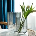 IKEA U-Shaped Glass Vase Blue - 15 CM | Modern Geometric Flower Vase for Home Decor & Centerpieces. 