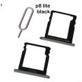 Huawei P8 Lite Black Sim Card Tray And Micro SD Card Slot Holder. 
