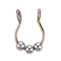 Nose Chain Ring Hip Hoop Non Piercing Nose Septum snag Ring Goth Magnet Nose Punk Body Jewelry Unusual Costume Jewelry. 