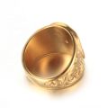 Wholesale Hiphop Freemason member items stainless steel men gold masonic rings jewelry. 