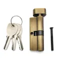 Door handle lock cylinder for wooden doors. 